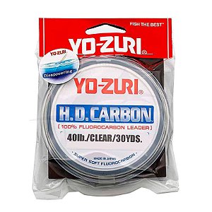 Linha Leader Fluorocarbono HD Carbon 30yd CL 0,62mm