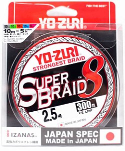 Linha Multifilamento Super Braid 8x R1285 300m 0,17mm