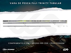 Vara de Pesca Fuji Trinity 4,23m Tubular 556grm (100-250grm)