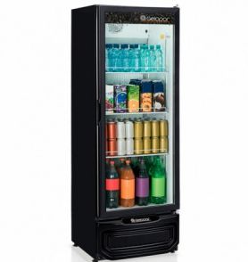 REFRIGERADOR VISA COOLER. GPTU-40/PRETA/127V- PORTA DE VIDRO GELOPAR