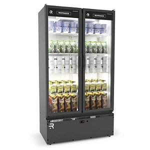 AUTO SERVICO VANGUARD RESFRIADO 02 PORTAS PRETO/BRANCO - 220V - REFRIMATE