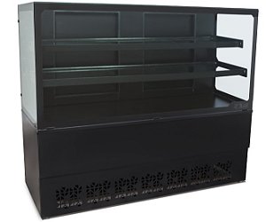 VITRINE NATURAL NEW BLACK 1,00M 220V PRETO POLAR