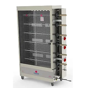 FORNO-PR631- INDUSTRIAL GAS C/06 ESPETOS ROTATIVOS-30 FRANGOS PROGAS BIV