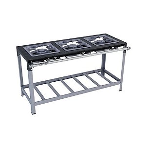 FOGAO M STORI PREMIUM METALMAQ 03 BOCAS DUPLA 40X40 QD