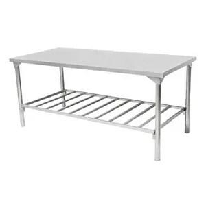 MESA TAMPO INOX 190X90 C/GRADE IMECA