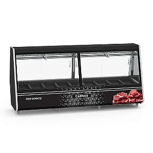 Expositor Acougue Atlantis Eco Gancheira 3000 220v Ar Forcado/vidros aquecidos