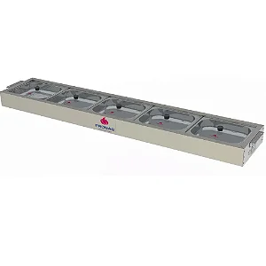 BUFFET FRIO PRBF-50 T VIDRO 5CUBAS GELOX PROGAS