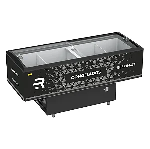 EXPOSITOR ILHA CONGELADOS VANGUARD 2000V/R, PRETA - 220V - REFRIMATE