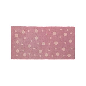 Tapete Quarto Infantil Dots Rosa - 0,65 x 1,25