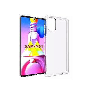 Capinha Transparente em Silicone Para M51 Samsung Tela 6.7