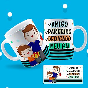 Caneca Personalizada Porcelana Pai