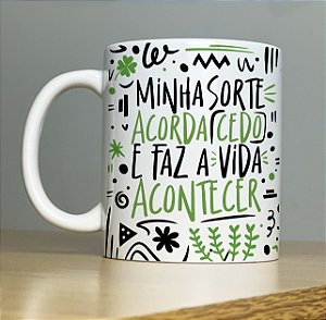 Caneca Personalizada Porcelana Minha Sorte