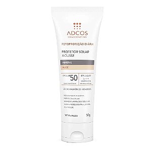 Adcos Protetor Solar Mousse Mineral Fps 50 Nude 50g