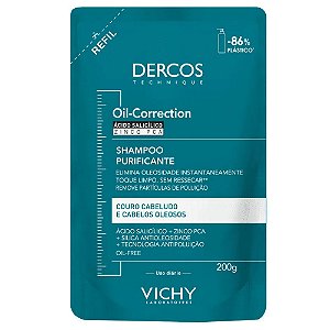 Vichy Dercos Oil Correction Refil Shampoo 200g