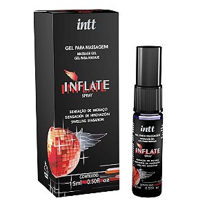 INFLATE ÓLEO CORPORAL PARA MASSAGEM EM SPRAY 15ML INTT