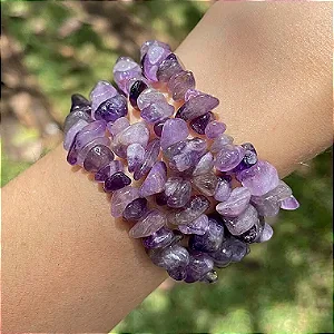 Pulseira de Ametista cascalho