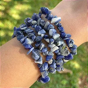Pulseira de Sodalita cascalho