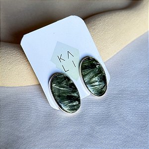 Brinco Serafinita em prata 925