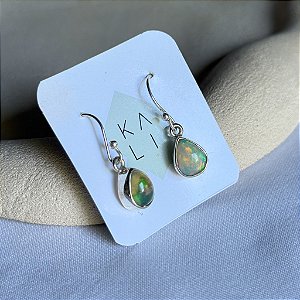 Brinco Opala da Etiópia em prata 925