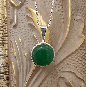 Colar Botão - Jade