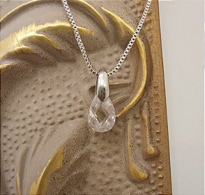 Colar Zircônia Gota