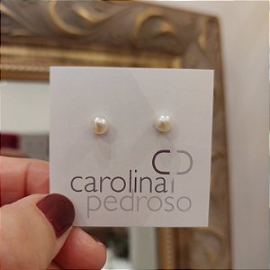 Brincos Mini Pérola Botão