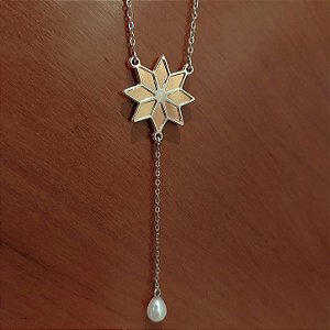 Colar Estrela Galatea - Gota de Pérola
