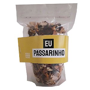 Chá Natural - Eu Passarinho | Hibisco, Ipê Roxo, Calêndula, Casca de romã, Maçã e Urucum.