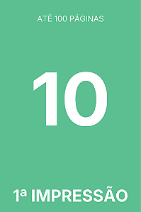 [100] TIRAGEM ADICIONAL 1ª IMPRESSÃO - 10 EXEMPLARES (LIVRO)