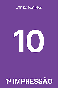 [50] TIRAGEM ADICIONAL 1ª IMPRESSÃO - 10 EXEMPLARES (LIVRETE)