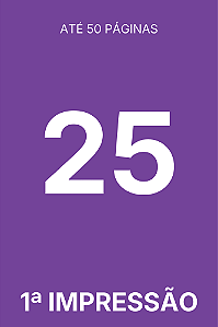 [50] TIRAGEM ADICIONAL 1ª IMPRESSÃO - 25 EXEMPLARES (LIVRETE)