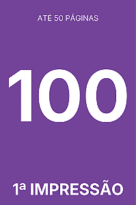 [50] TIRAGEM ADICIONAL 1ª IMPRESSÃO - 100 EXEMPLARES (LIVRETE)