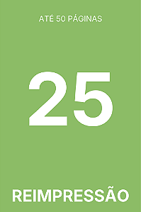 [50] TIRAGEM ADICIONAL - 25 EXEMPLARES (LIVRETE)