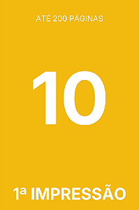 [200] TIRAGEM ADICIONAL 1ª IMPRESSÃO - 10 EXEMPLARES (LIVRO)