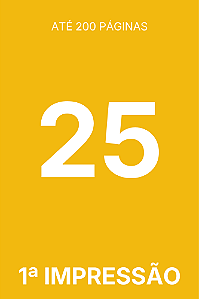 [200] TIRAGEM ADICIONAL 1ª IMPRESSÃO - 25 EXEMPLARES (LIVRO)