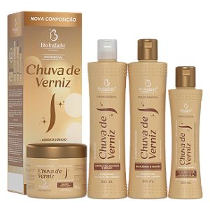 KIT CAPILAR CHUVA DE VERNIZ BIO INSTINTO COM 4 ITENS
