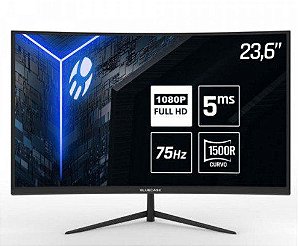 Monitor gamer 23,6 curvo bm24ffh1gcw bluecase- full hd