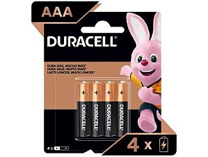 Pilha aaa duracell mn2400 c 4