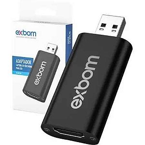 Adaptador captura de video hdmi x usb 2.0 4k exbom cv-u2c70