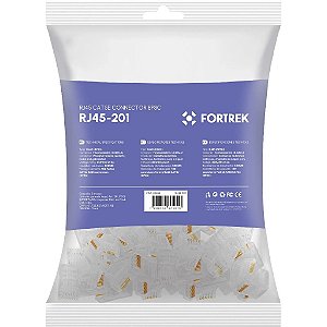 Con rj45 macho cat5e 201 fortr (bli 100)
