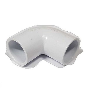 Cotovelo c janela pvc 3 4  - branco