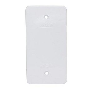 Tampa cega pvc 1  - branca