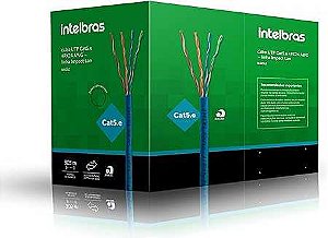 Cabo impact giga utp cat6 4p azul-ig6caz (1mt) - intelbras