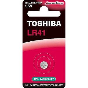Pilha botao alcalina lr41 toshib (car 1)
