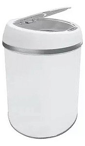 Lixeira automatica com sensor e touch 9l ei079 branca
