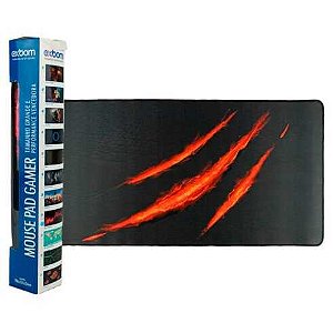 Mouse pad speed gamer extra grande 700x350x3mm monstro exbom