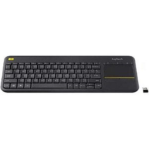 Teclado touchpad logitech k400 plus preto