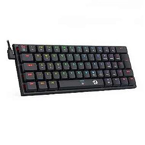 Teclado mecanico red ragon anivia rgb switch marrom k614-rgb