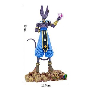 Dragon ball z deus da destruicao beerus estatueta