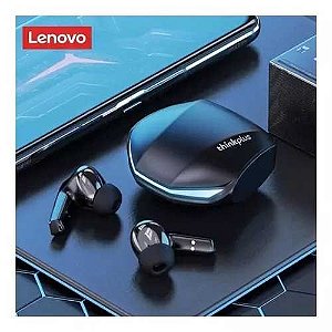 Fones de ouvido lenovo-lp2 bluetooth sem fio esportivos com microfone-preto